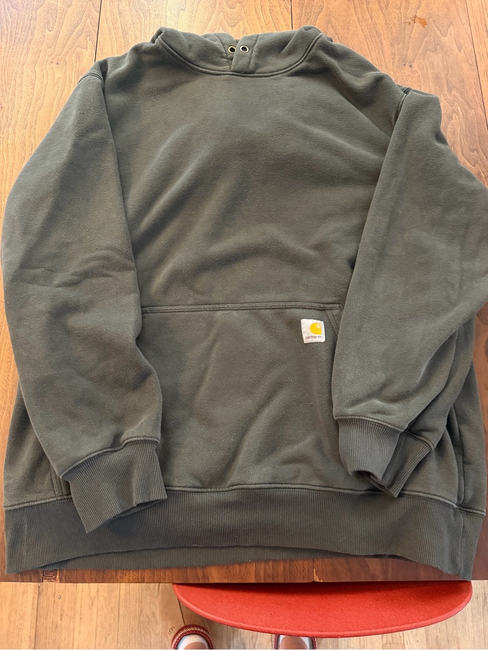 Carhartt Olive Green Rain Defender Heavyweight Hoodie